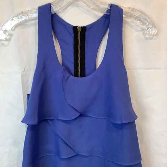 Lush Dress Women’s Small Periwinkle Blue Layered Ruffles‎ Sleeveless Summer - Picture 2 of 16